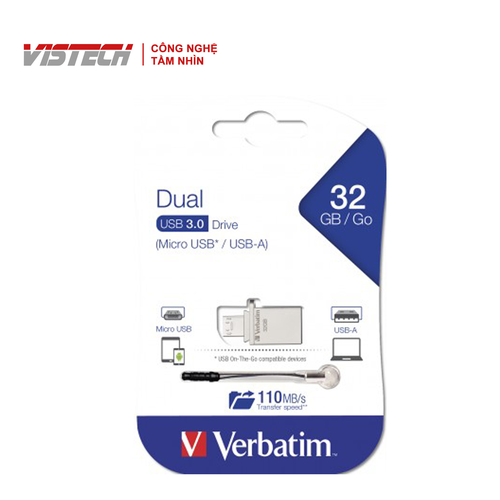 Usb verbatim store'n' go otg micro usb 3.0 32gb