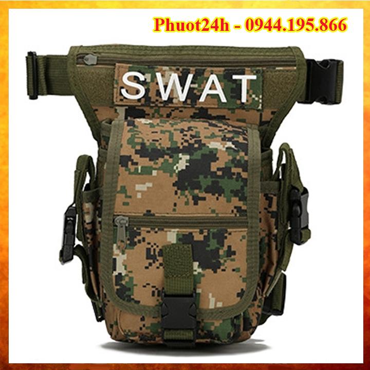 Túi đeo hông, túi đeo bụng nam SWAT Rằn Ri Chiến Thuật Lính MỸ Phong Cách Quân Đội