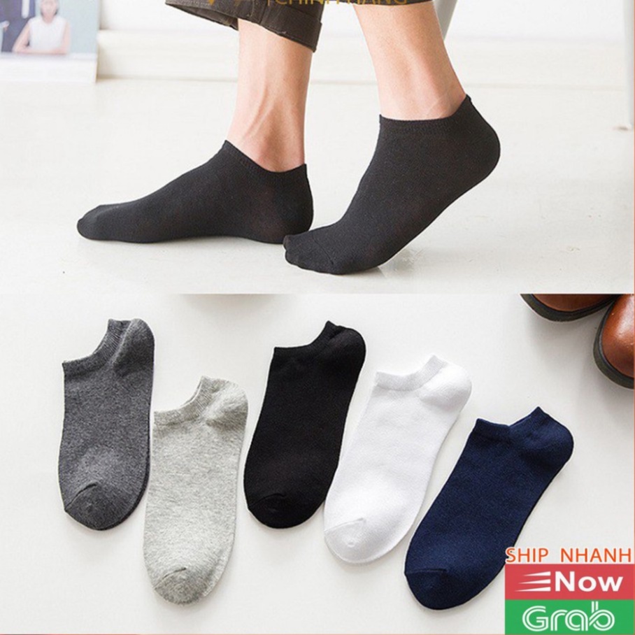Tất Ngắn Cổ Unisex Thời Trang Màu Ngẫu Nhiên, Vớ ngắn cổ kháng khuẩn nam nữ Vuvo Store