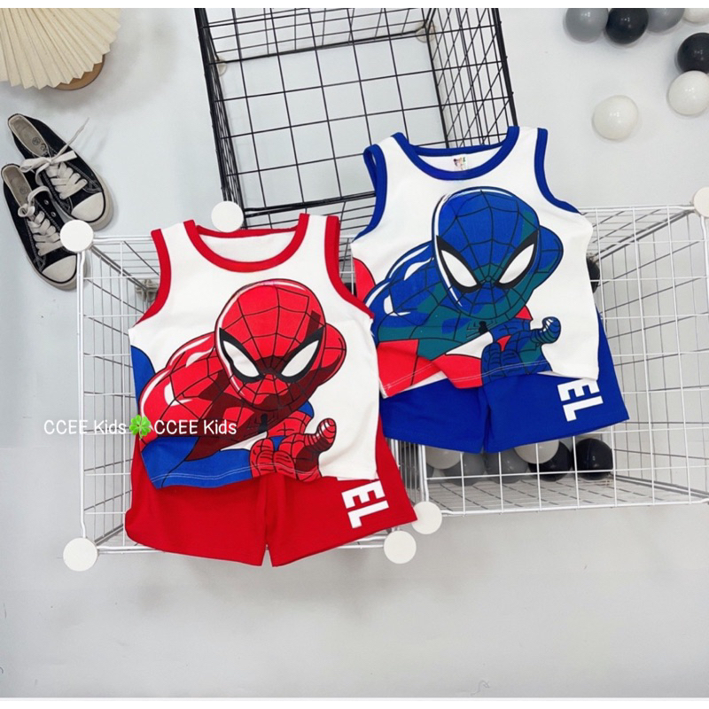 Bộ quần áo 3 lỗ in hình siêu nhân cho bé trai