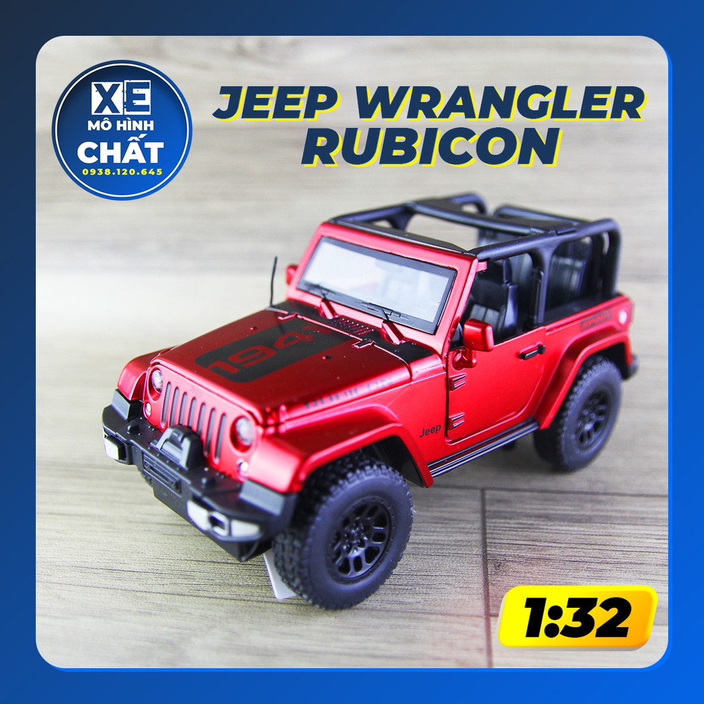 Mô Hình Jeep Wrangler Unlimited Rubicon bằng sắt tỷ lệ 1:32