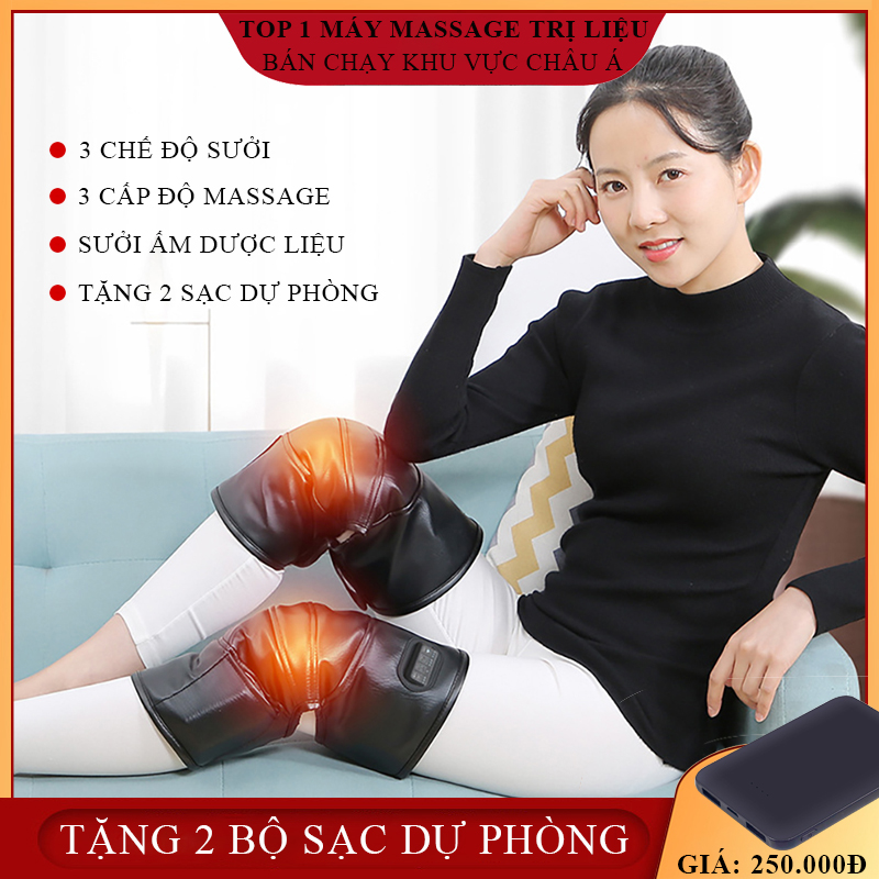 Đệm đầu gối làm nóng, massage đầu gối hồng ngoại vật lý trị liệu trị liệu nhiệt hỗ trợ điêu trị đau xương khớp, chăm sóc sức khỏe ( Bảo hành 2 năm lỗi 1 đổi 1 trong 7 ngày )