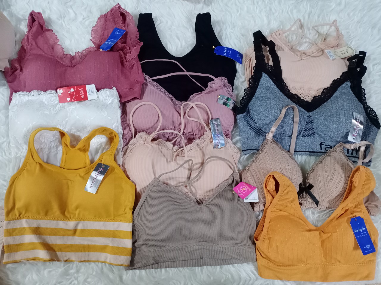Thanh lí lỗ 75k/3 Áo bra tập gym, bra cotton mắt lưới, bra ren co giãn 4 chiều