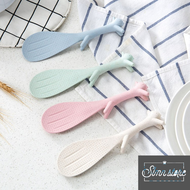Muỗng xới cơm, muôi xới cơm kiểu Nhật tiện dụng hình con sóc .