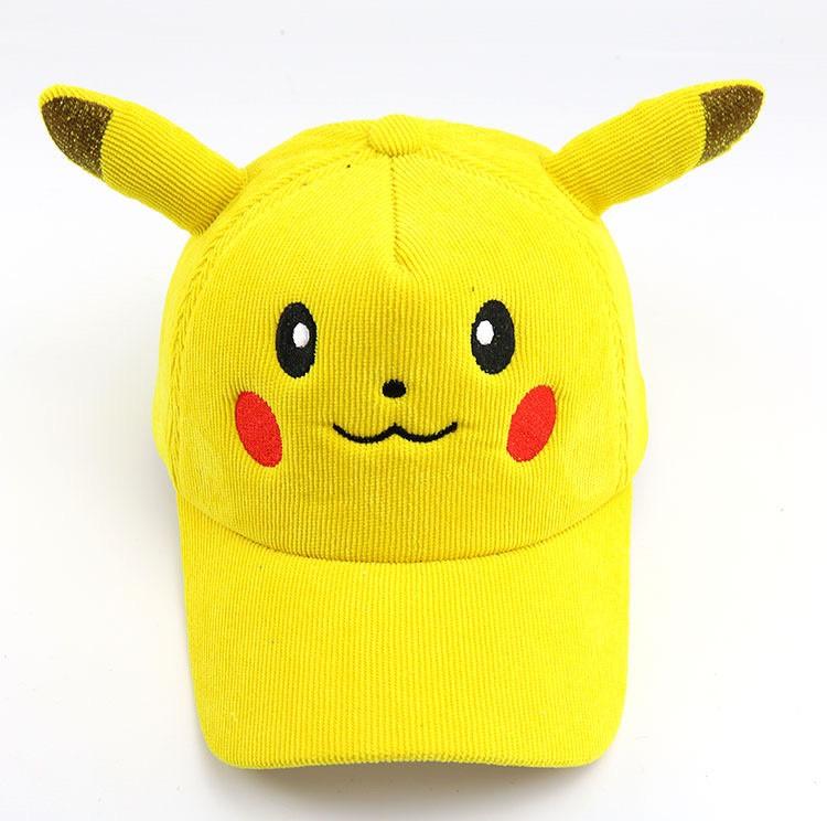 Nón Lưỡi Trai Pikachu, Mũ Tai Bèo Pikachu Dễ Thương Cho Bé Từ 1-2 Tuổi Chất Vải Nhung Mềm Mại