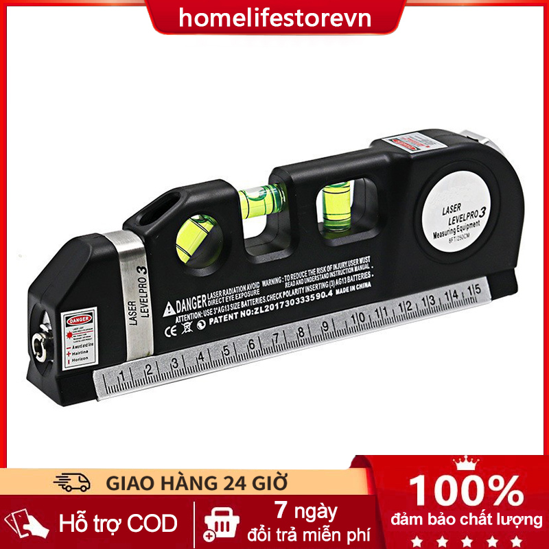 Thước đo khoảng cách bằng laser cầm tay Thước laser lấy chuẩn mực cân bằng dọc ngang vuông góc