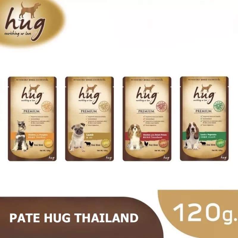 Pate Cho Chó Hug Dang Gói 120Gr