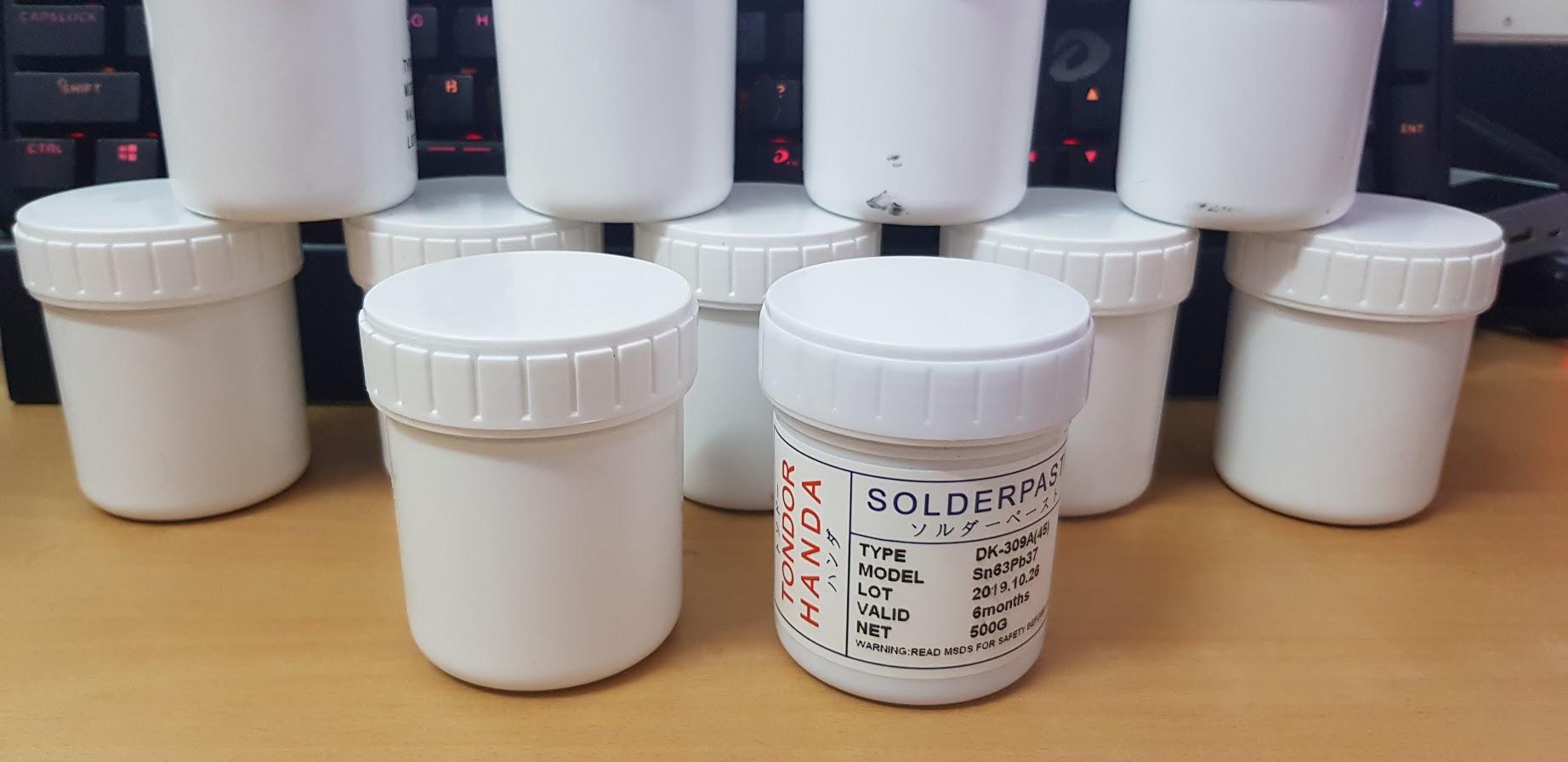 Thiếc bột, thiếc hàn kem, thiếc hàn dán smt, hàn bga sn63/73 dk-309a 500g