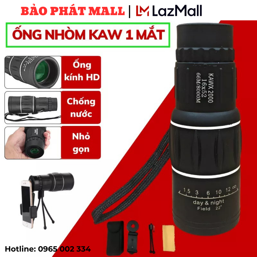 Ống nhòm 1 mắt, ống nhòm ban đêm, ống nhòm săn ong, Ống Ngắm Xa - Ống Nhòm Nhìn Xa - Ống nhòm Panda/ Monocular 1 mắt độ phóng đại đến 40 lần nhìn xa từ 66m – 1800m gắn được vào camera điện thoại