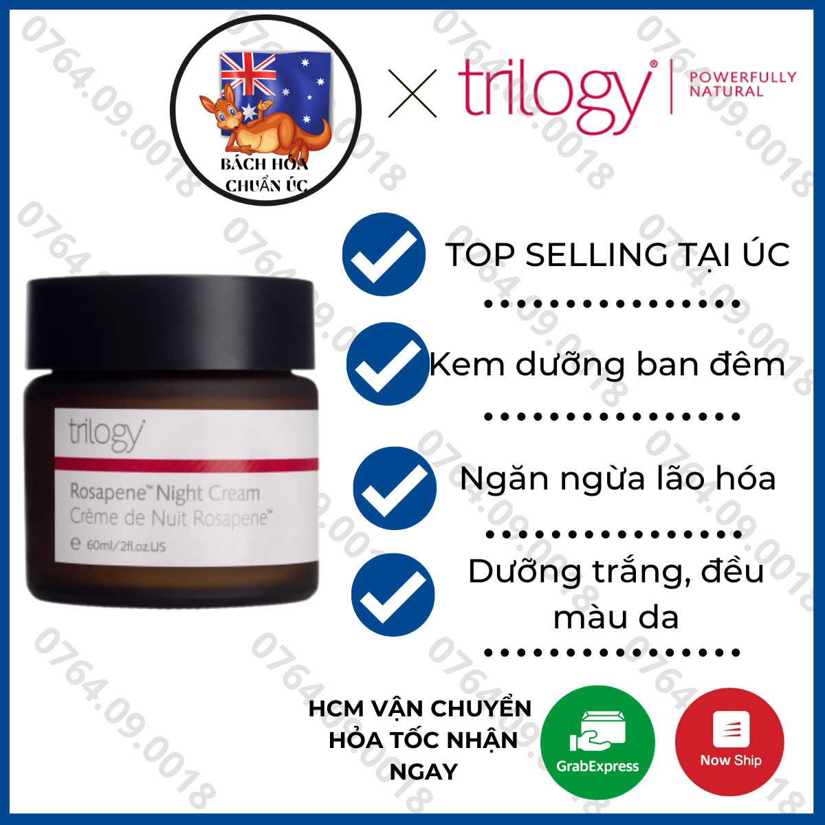 Trilogy Rosapene Night Cream - Kem dưỡng da ban đêm 60ml