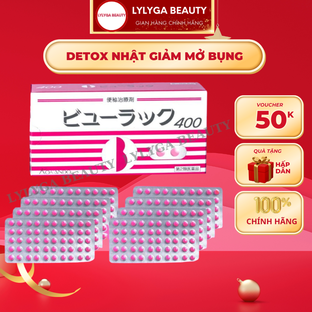  Viên Uống Nhuận Tràng detox cơ thể  Kokando Byurakku Của Nhật chính hãng- LYLYGA BEAUTY 