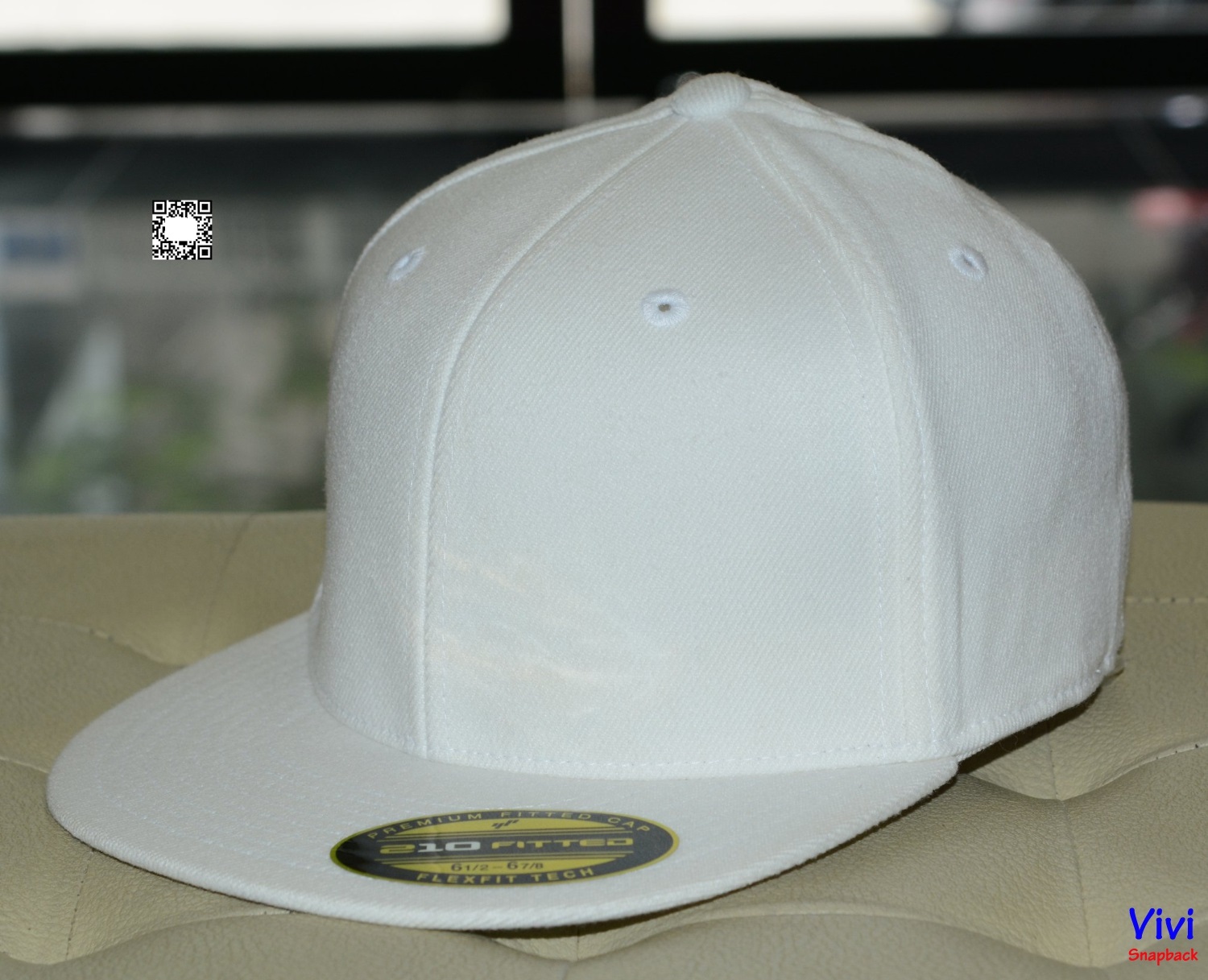 [HCM]Snapback bít đuôi size nhỏnón mũ bít đuôi nhỏ snapback trắng trơn không logo The Premium 210 Flexfit Fitted Full White Snapback { Hình thật }