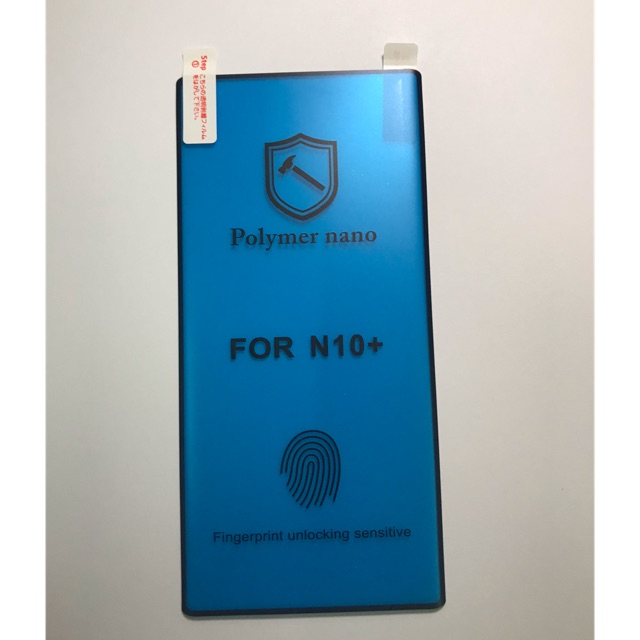 Dán dẻo Polymer Nano Cho Galaxy Note 10, Note 10 Plus, Cảm ứng vân tay cực nhạy