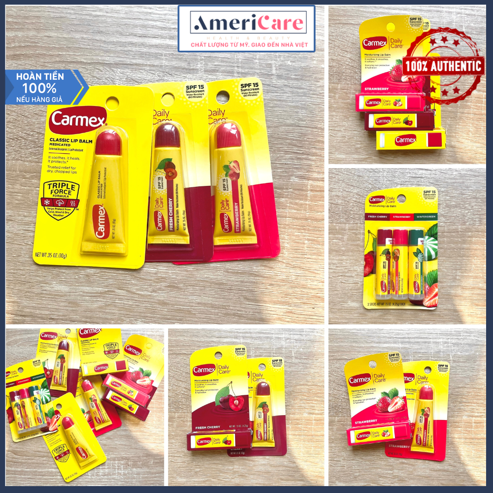 Son dưỡng môi carmex classic lip balm americarevn