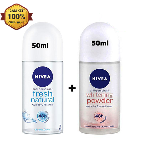 2 chai lăn khử mùi nivea - 50ml/chai