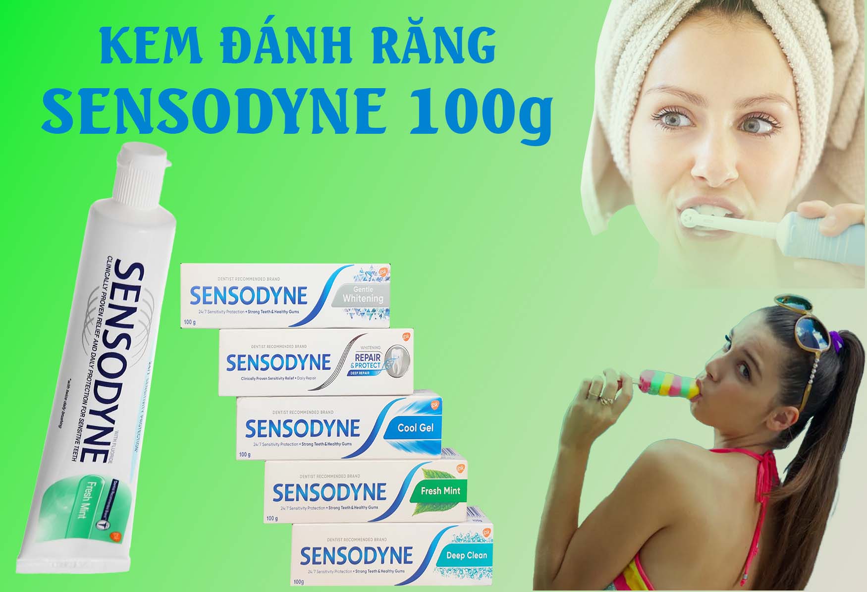 Kem đánh răng Sensodyne tube 100g