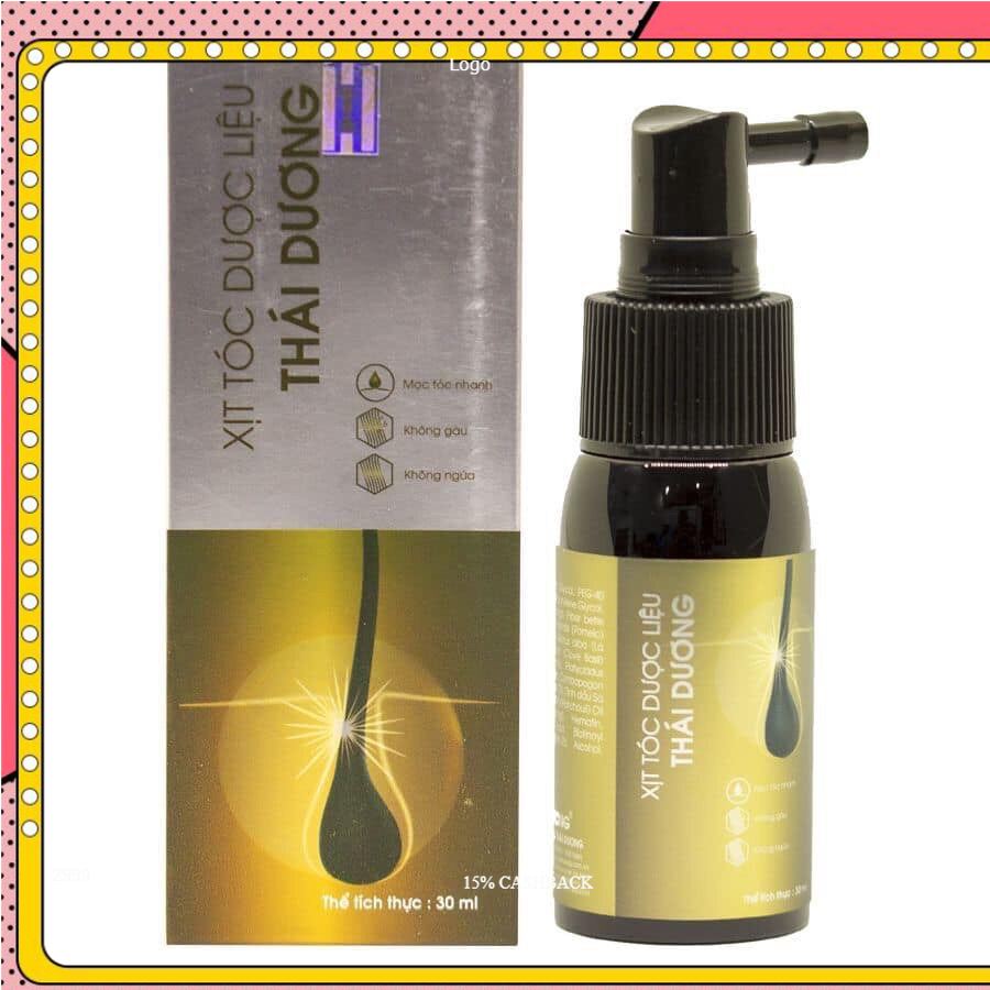 Xịt tóc dược liệu thái dương 30ml - kích mọc tóc , dưỡng tóc và ngăn ngừa gàu ngứa