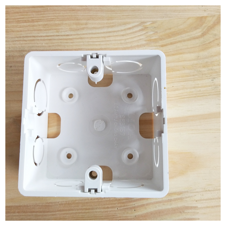 COMBO 5 Đế âm, đế nổi vuông LiOA - Nhựa chống cháy cao cấp