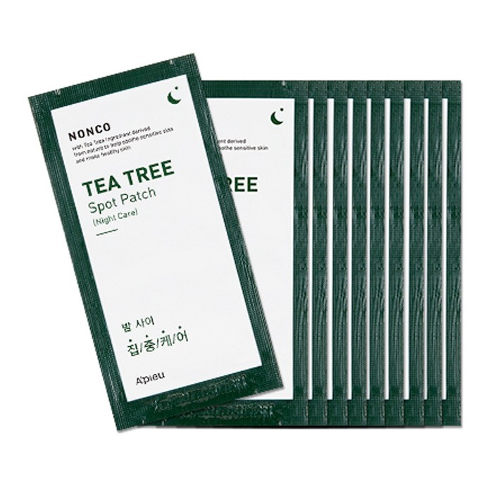 MIẾNG DÁN TRỊ MỤN BAN ĐÊM A’PIEU NONCO TEA TREE - NONCO5 - COMBO 5