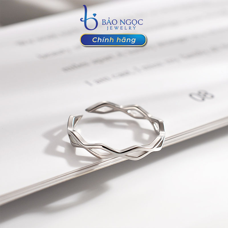 Nhẫn Bạc Nữ S925 Thiết Kế Quả Trám Phong Cách, Nhẫn Bạc Đơn Giản Đeo Ngón Trỏ - N2456 - Bảo Ngọc Jewelry