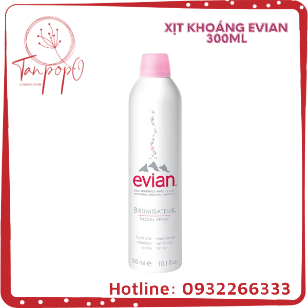 Xịt khoáng cấp ẩm và làm dịu da evian® Facial Spray 300ml