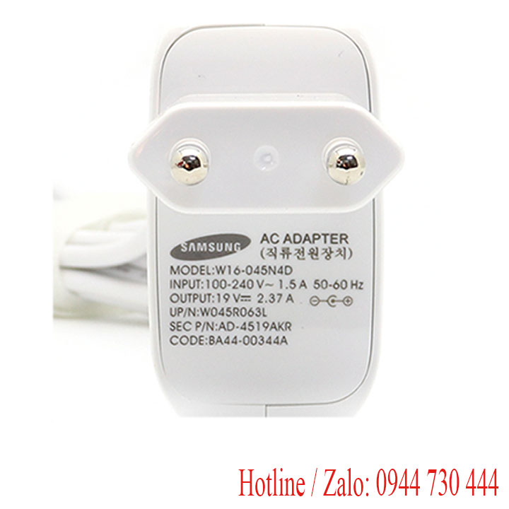 Sạc 19v 2.37a cho laptop samsung nt900x5y