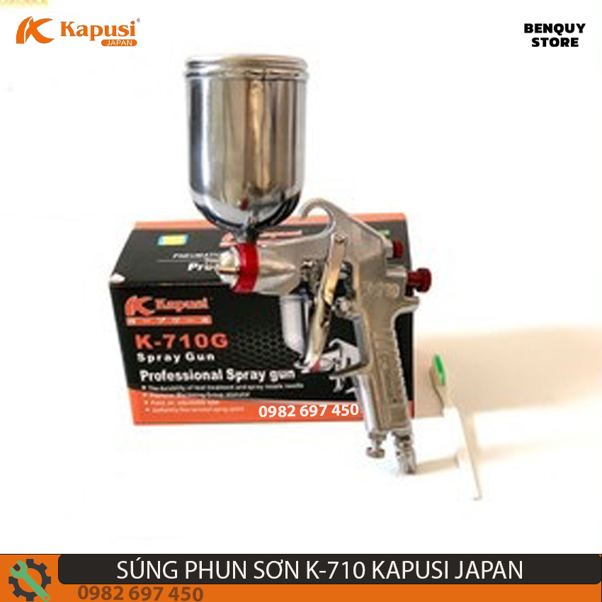 Thiết bị phun sơn đầu béc 1,5 kapusi japan. dụng cụ phun sơn chuyên dụng công nghệ nhật.
