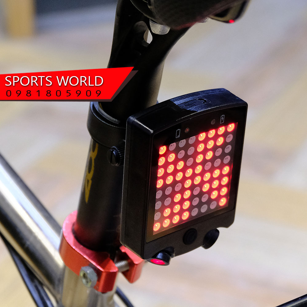 Đèn xe đạp XiNhan Laze phân làn điều khiển không dây sạc USB - SPORTS WORLD
