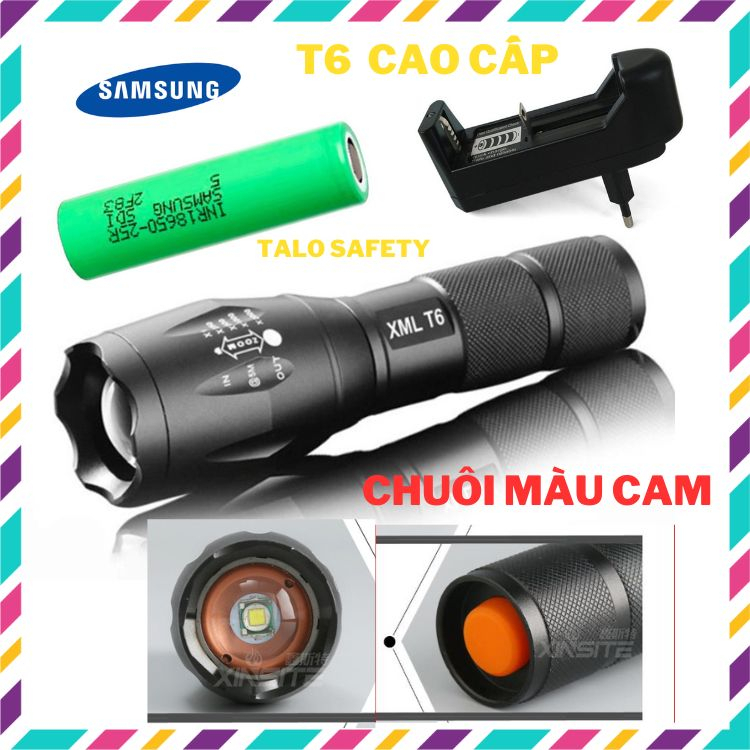 Đèn pin siêu sáng mini cầm tay chip led T6