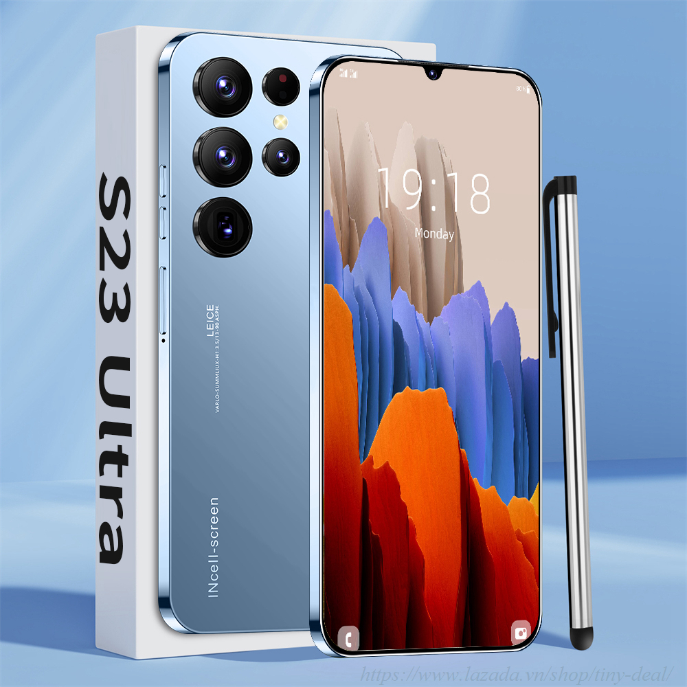 S23 ultra điện thoại Camera 48MP điện thoại rẻ Sạc nhanh điên thoại 6.7inch Điện thoại di động Pin Lớn 5600mAh điện thoại giá rẻ