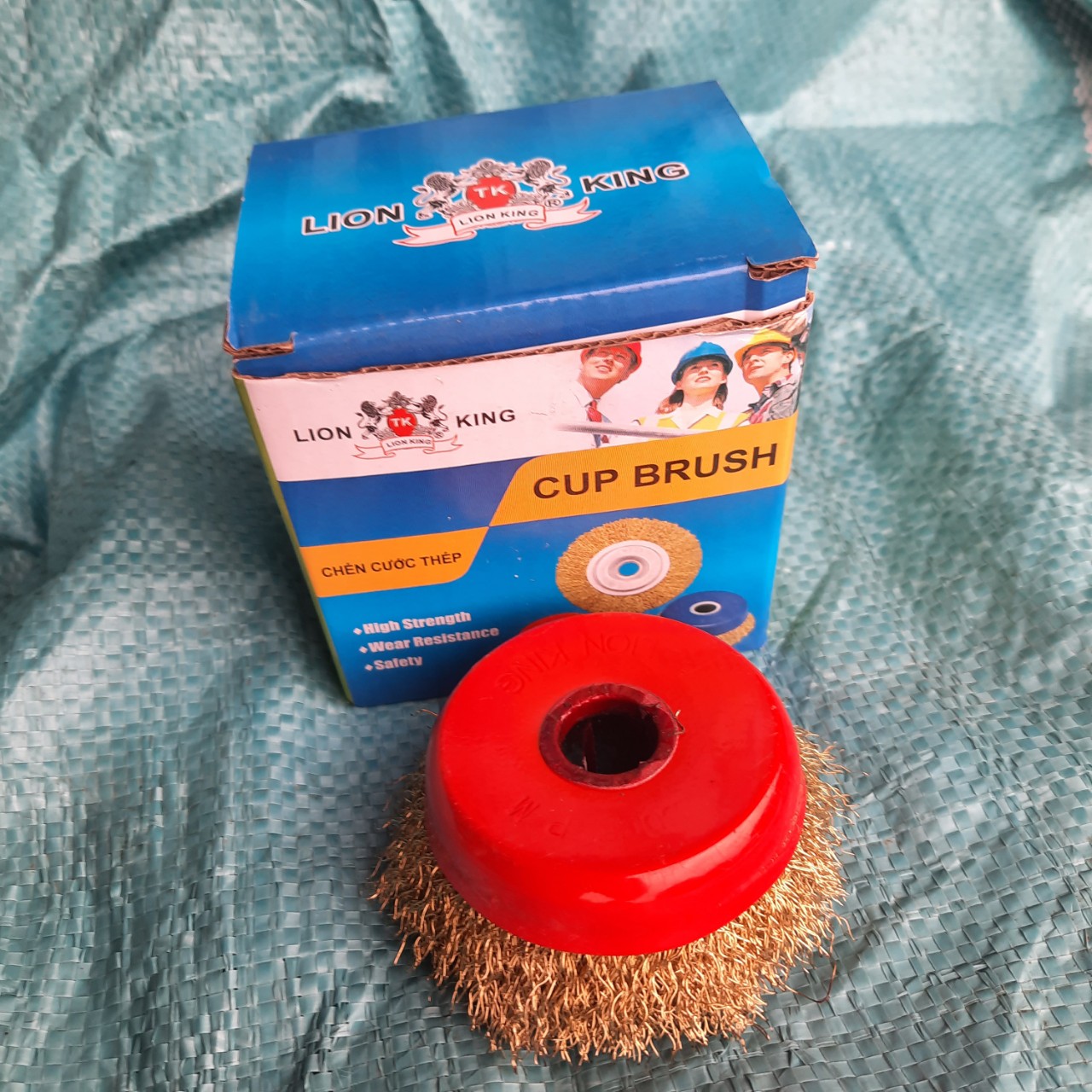 Combo 2 chiếc chổi đánh rỉ sắt, bát chà rỉ máy cầm tay