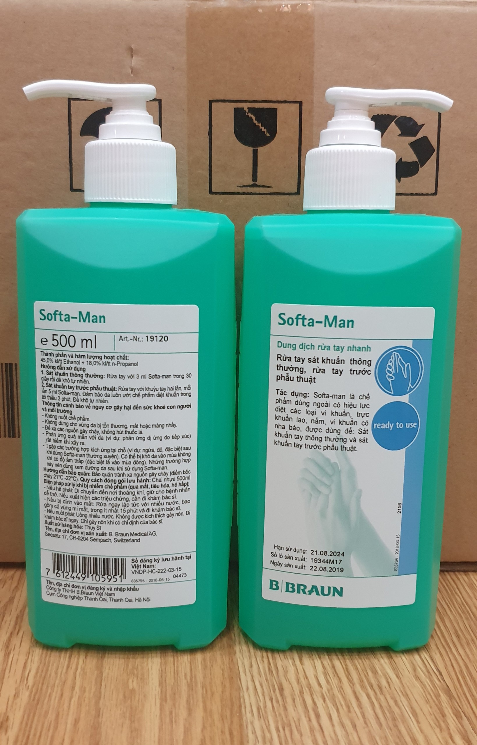 Dung dịch sát khuẩn tay nhanh Softa man 500ml