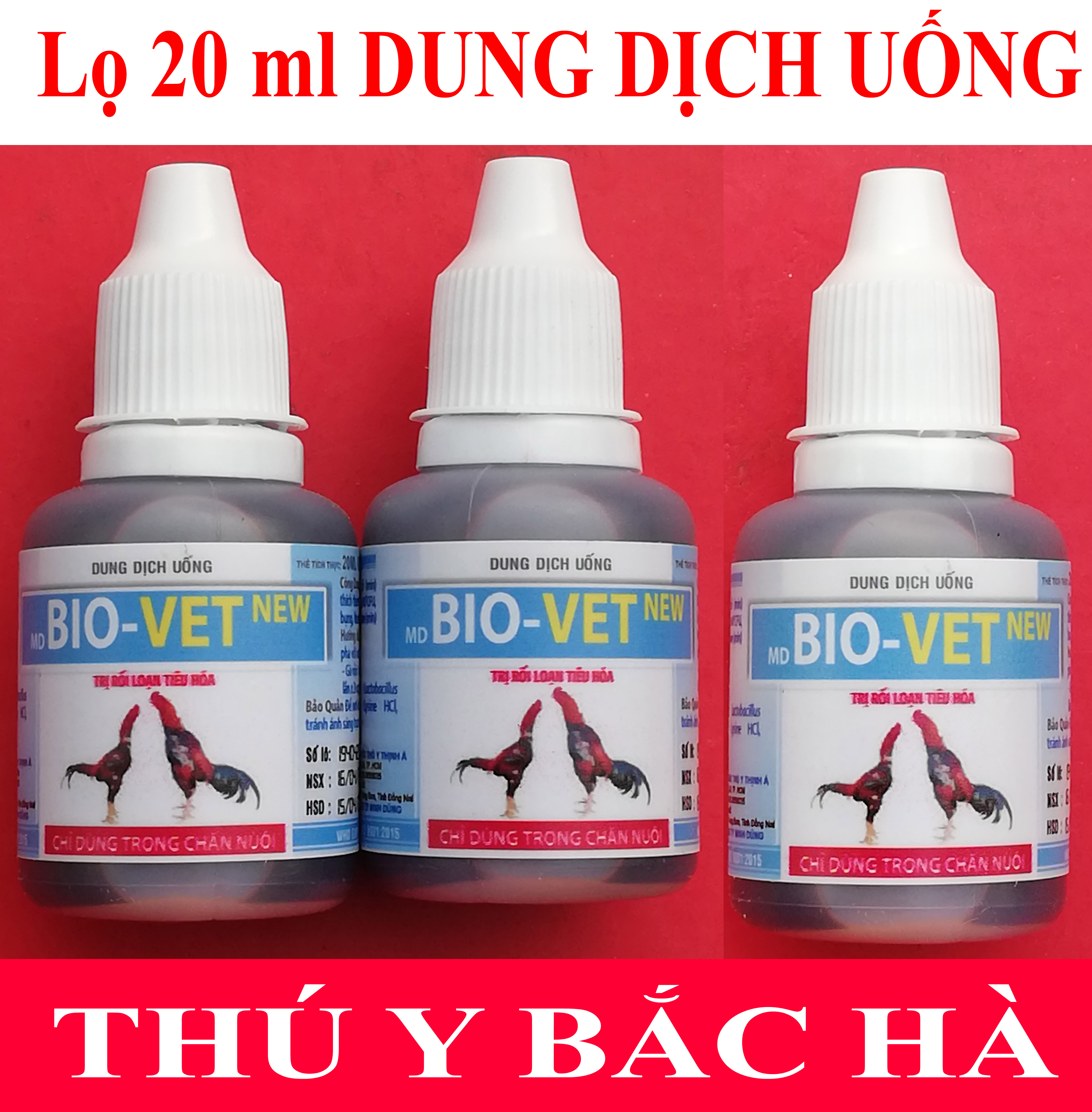 1 lọ MD BIO-VET 20 ml Men tiêu hóa cao cấp đặc tr-ị rối loạn tiêu hóa chuyên dùng cho gà chọi, gà đá, chim cảnh