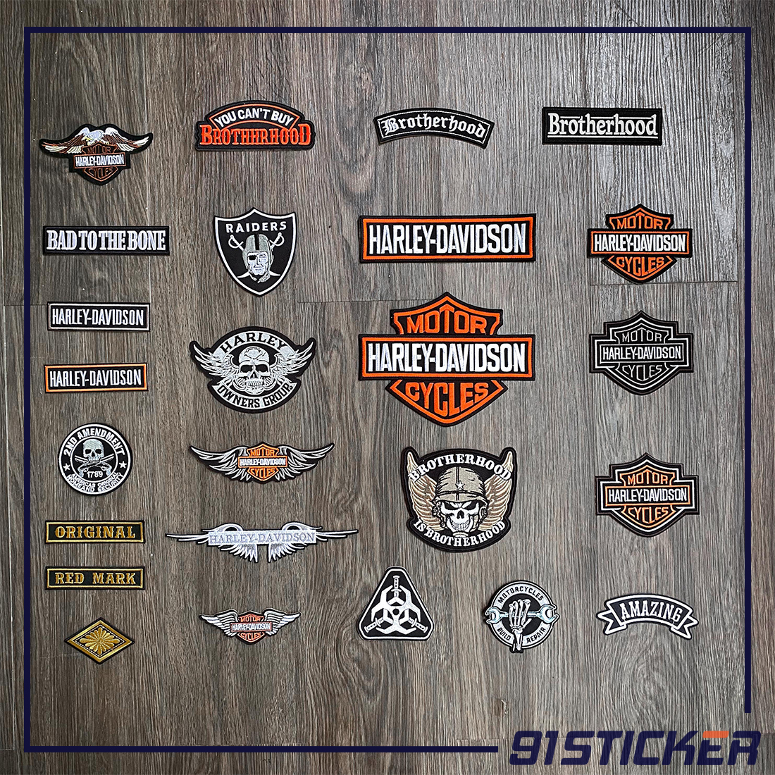 PATCH ủi áo HARLEY cho AE chơi hệ BIKER, MOTOR nhóm 1