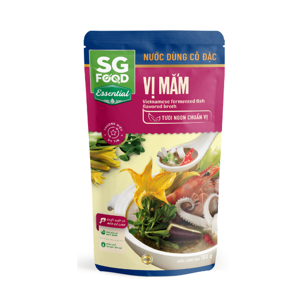 Combo 2 Gói Nước Dùng Cô Đặc Vị Mắm Sài Gòn Food 180G