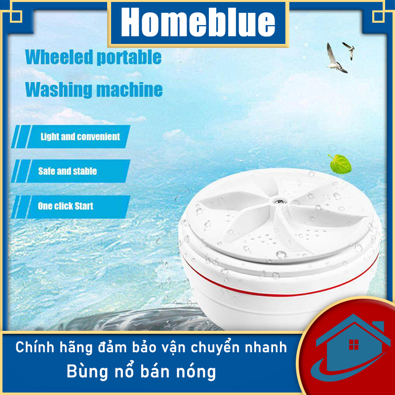 Máy giặt turbo siêu âm di độngMáy giặt mini cho trẻ sơ sinh sạch bụi bẩn đồ cá nhân máy rửa xoong nồi tráng bát đĩa cho du lịch nhà