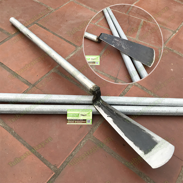 Dầm đào đất, đánh bầu cây thép rèn cán dài 65cm