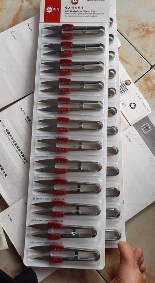 Vỉ kéo bấm chỉ INOX 12 cây