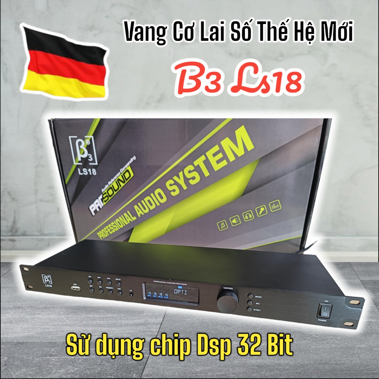 Vang Cơ Lai Số B3 LS-18 Tích Hợp DSP 32Bit - Pro Audio Reference Companding