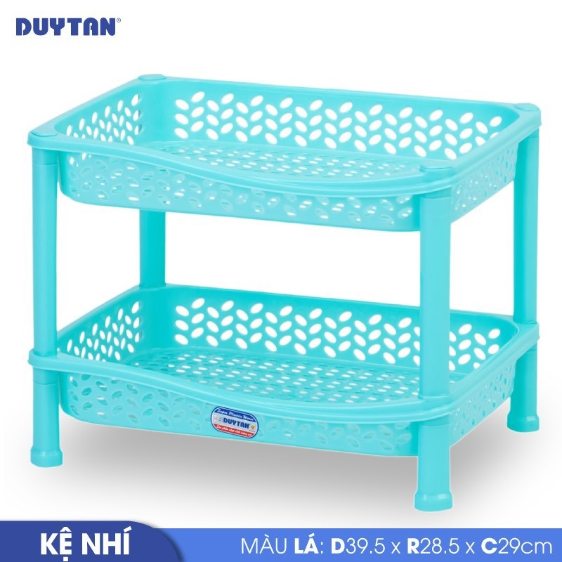 Kệ nhí nhựa DUY TÂN 2 ngăn (39.5 x 28.5 x 29 cm) - 26665 - Giao màu ngẫu nhiên