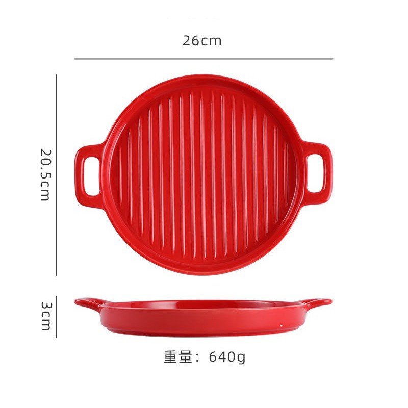 Chảo nướng bằng sứ tròn 26cm