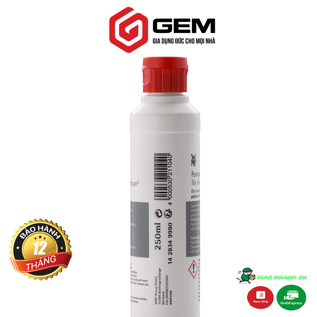 DUNG DỊCH TẨY RỬA XOONG NỒI WMF PURARGAN 250ml nhập khẩu Đức, thành phần tự nhiên, an toàn sức khỏe