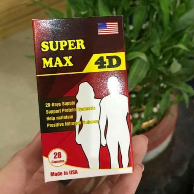 Tăng cân super max 4d hộp 30 viên