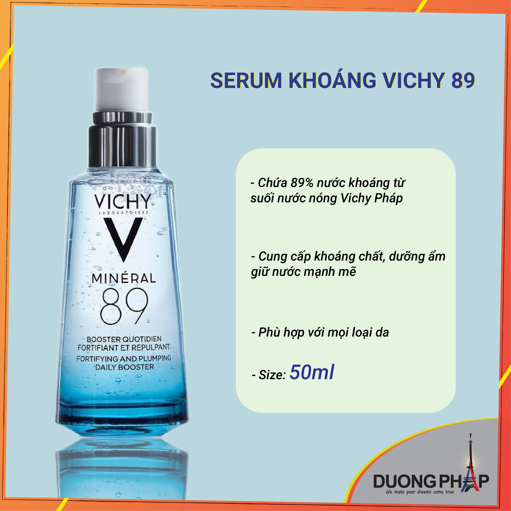 Tinh chất serum khoáng cô đặc Vichy 89 - 50ml