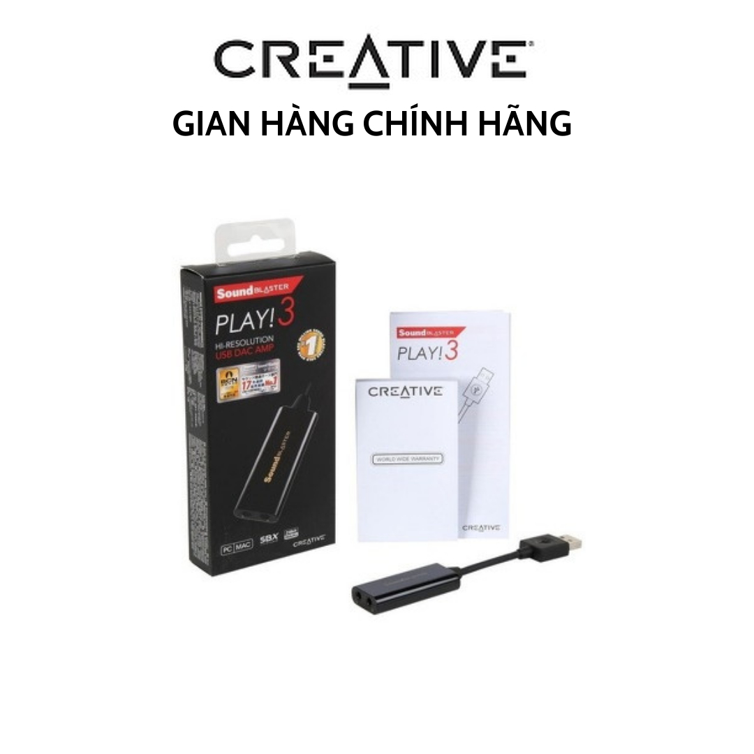 SoundCard Creative Sound Blaster PLAY! 3 - Hàng chính hãng