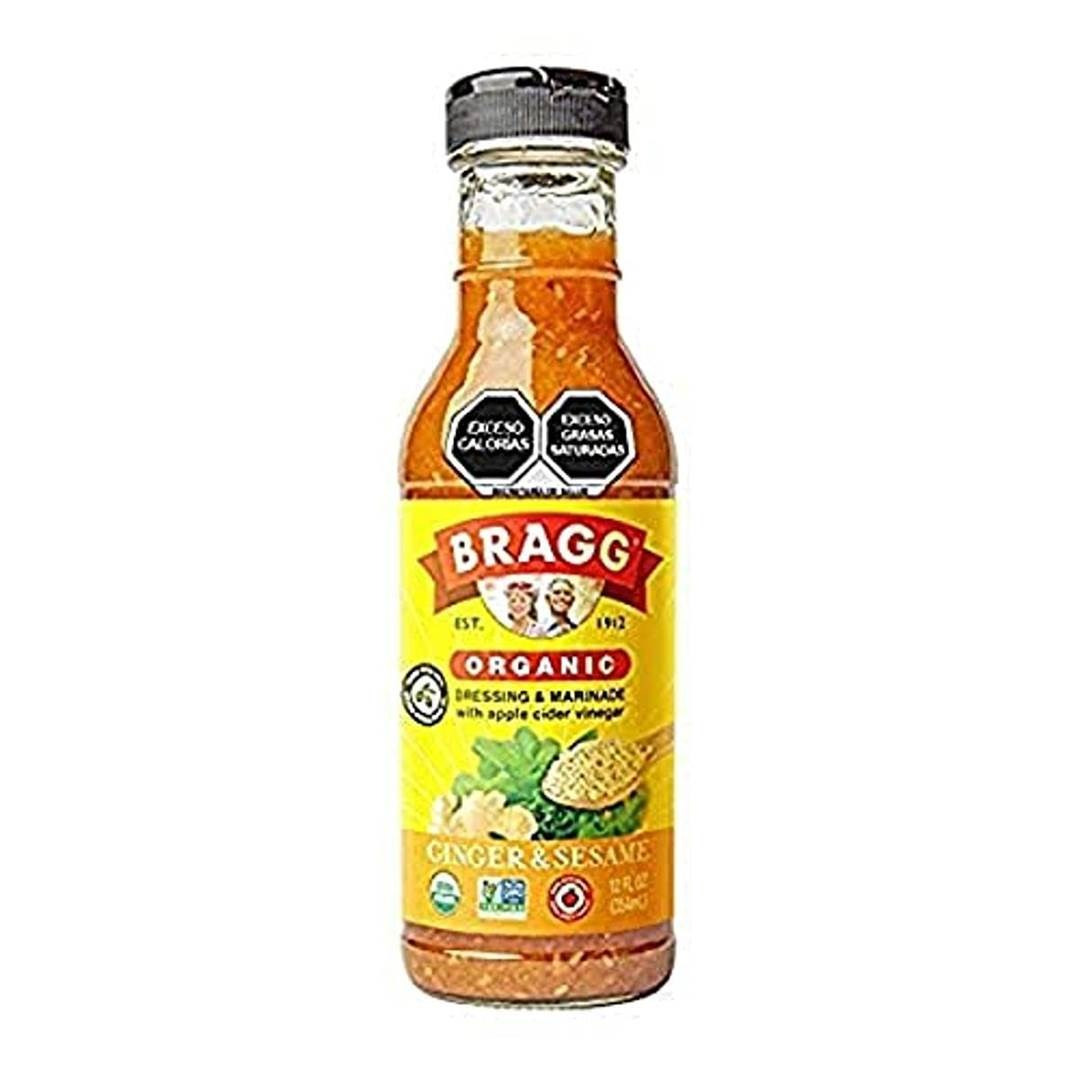 Sốt salad gừng mè non-gmo & gluten-free, bragg organic ginger & sesame dressing, 354ml