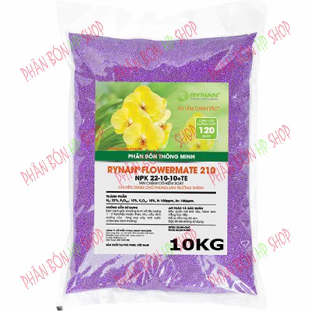 Phân Bón Rynan Thông Minh Tan Chậm Có Kiểm Soát FM 210 NPK - Chuyên dùng cho cây lan trưởng thành phân cung cấp dinh dưỡng tăng sức đề kháng hạn chế nấm bệnh phục hồi cây nhanh phát triển thân lá.