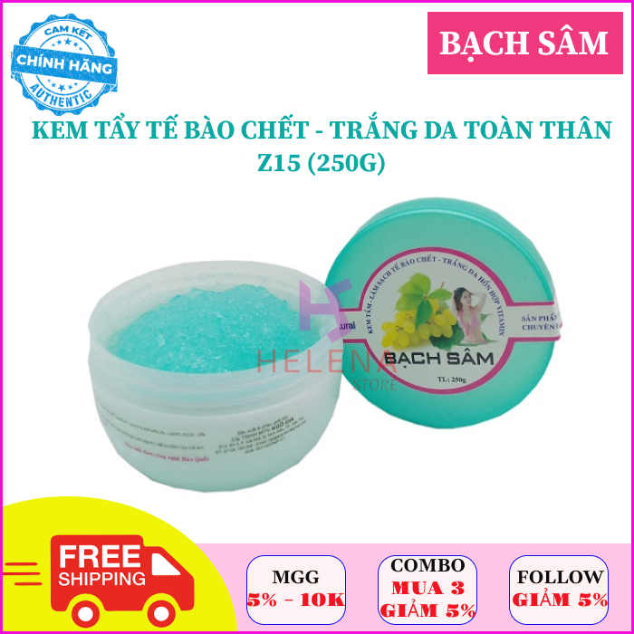 Kem tẩy tế bào chết body, kem body trắng da bạch sâm z15 tẩy tế bào chết, tẩy da chết, dưỡng trắng da body