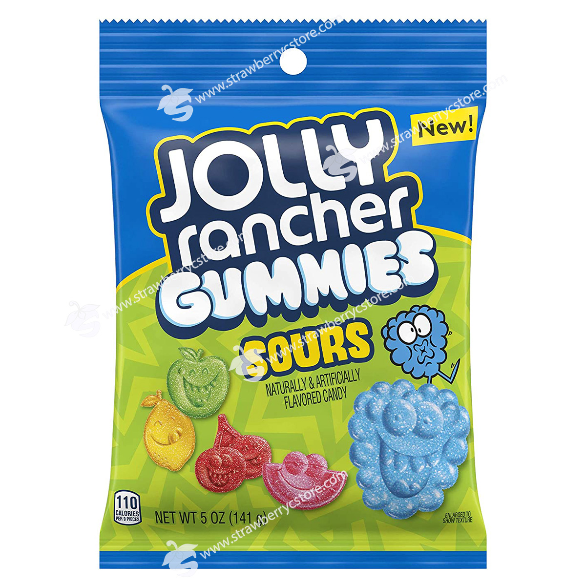 Kẹo dẻo trái cây jolly rancher gummies candy, sour, gói 141g
