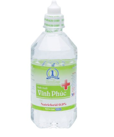 Nước muối sinh lý NaCl 0.9% Vĩnh Phúc chai 1 lít
